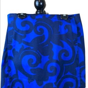 J Crew Blue/Black Short Skirt.